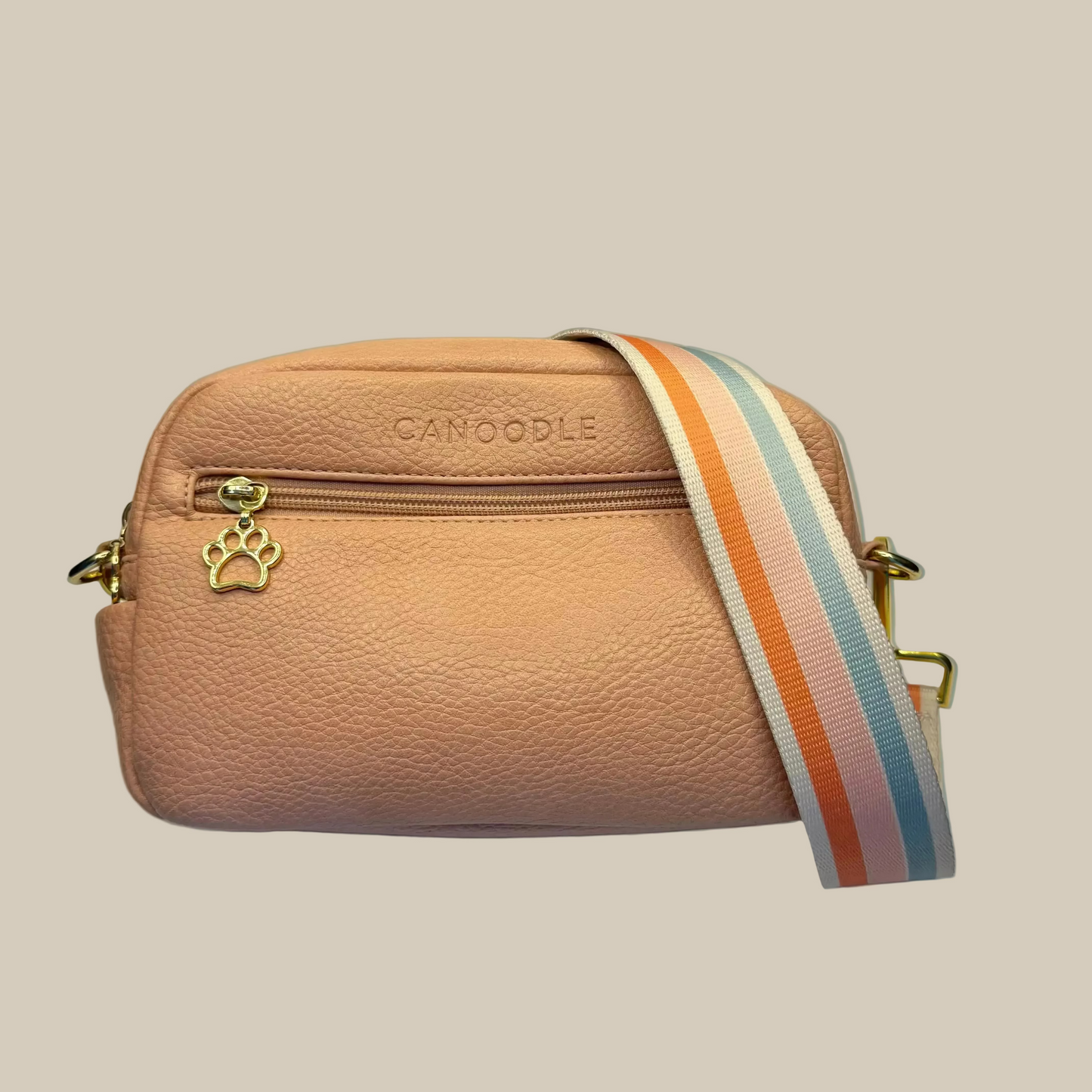 Canoodle Bag with Newport crossbody bag with a colourful strap