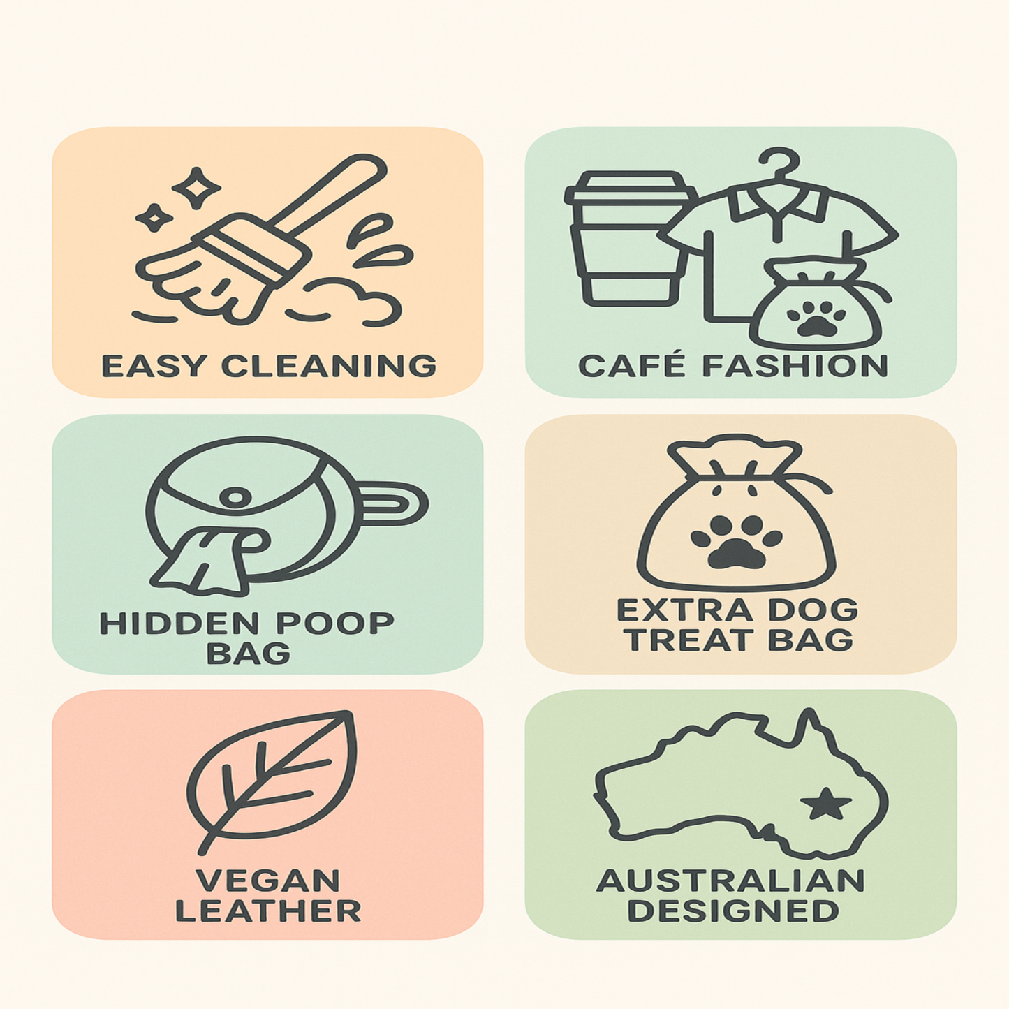The Cafe Bundle- Dog Walking Bag - (Nude Pink)