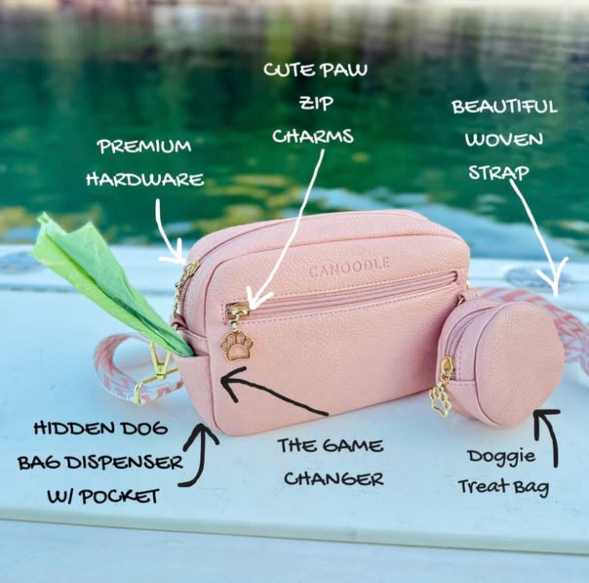 HIDDEN DOG BAG DISPENSER