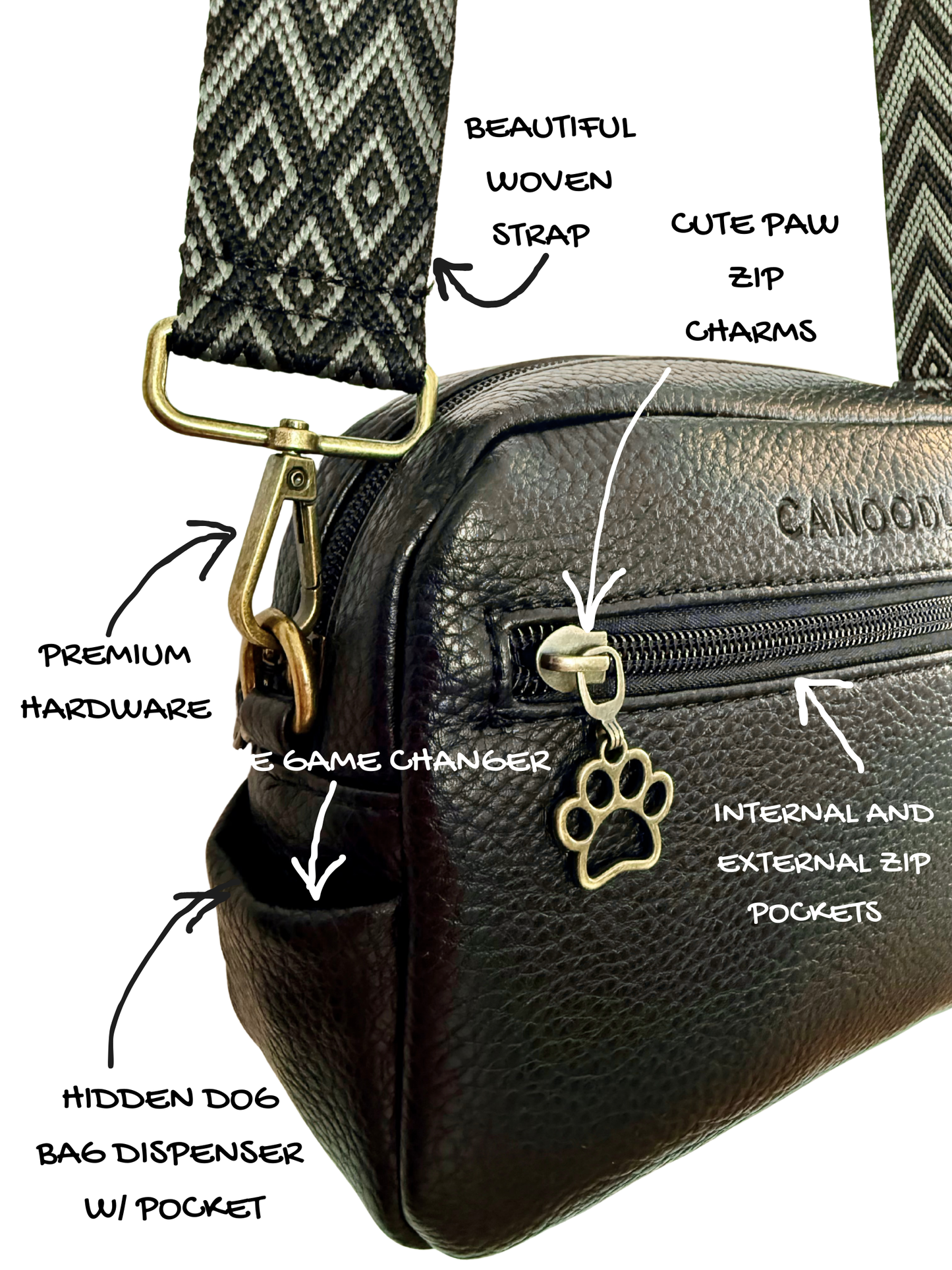 The Active -Dog Walking Bag (Black)