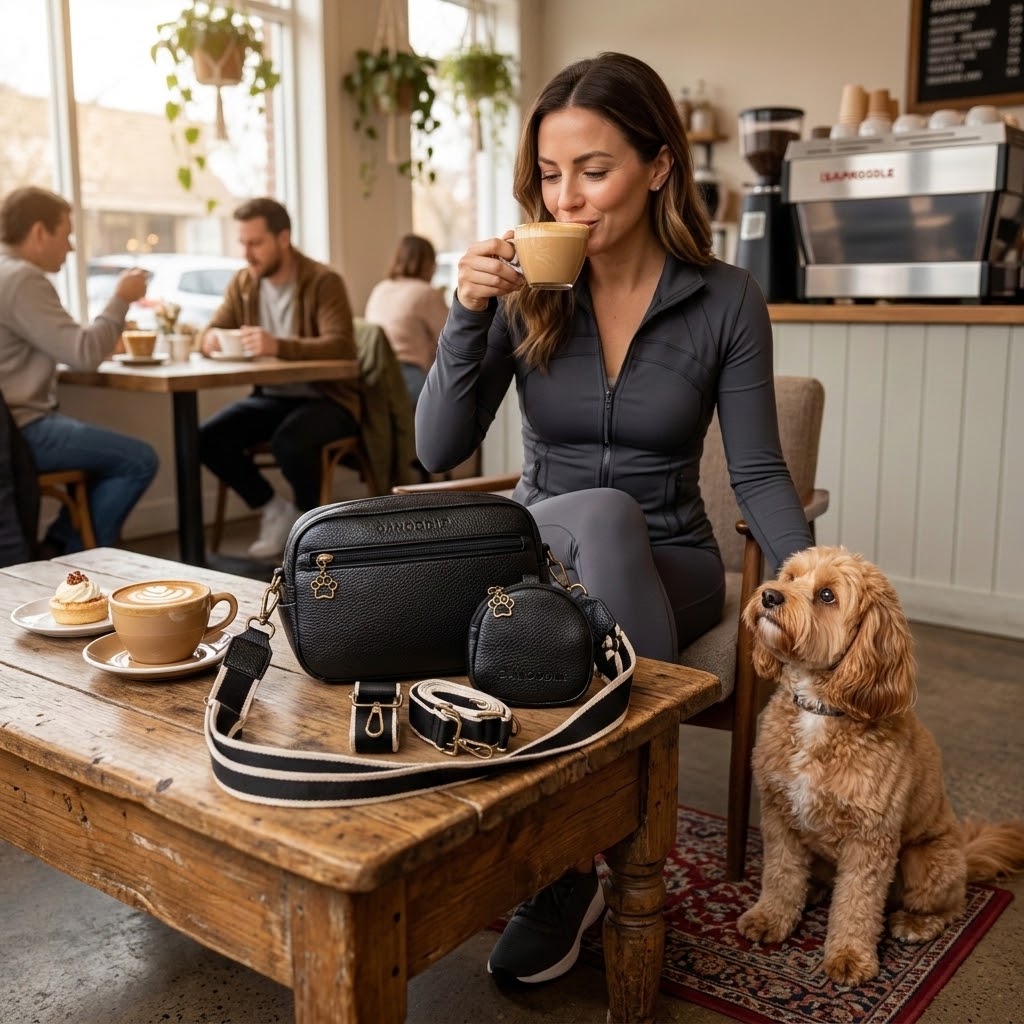 Active Dog Walking Bag - Black