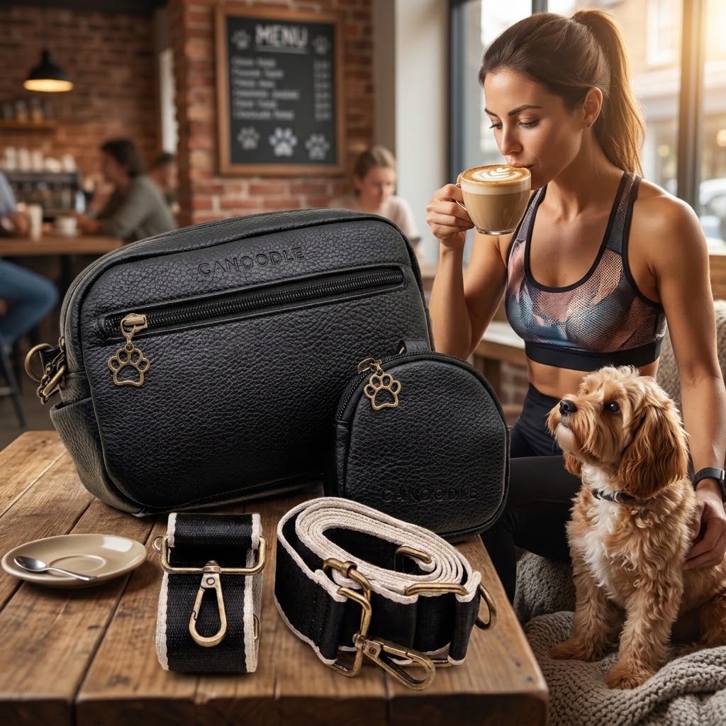 Active Dog Walking Bag - Black